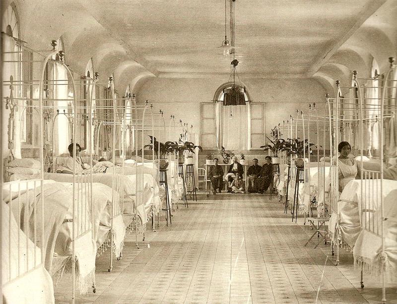  Sala de pago del Hospital de la Princesa. 1910