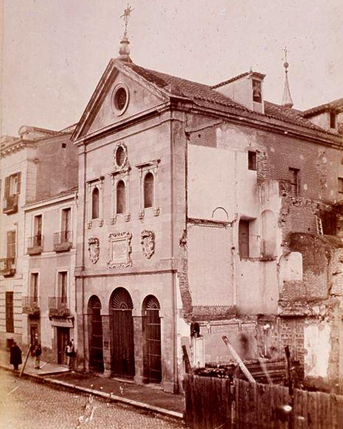 Demolicin del convento del Rosario hacia 1865