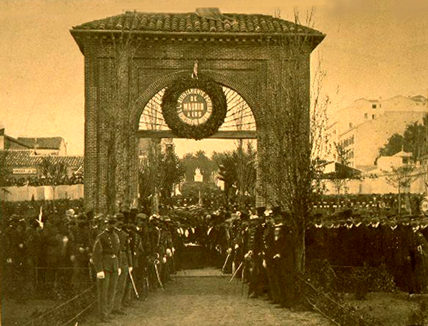 Plaza del Dos de Mayo en 1868