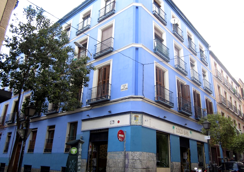  La casa azul en la calle de Santa Luca