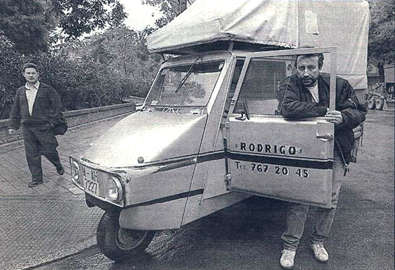 La motocarro de Ildefonso Rodrigo en 1966