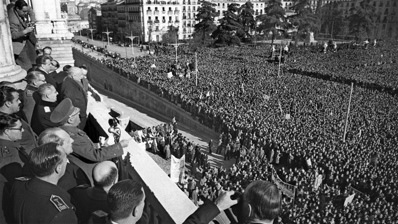 Manifestacin de apoyo a Franco