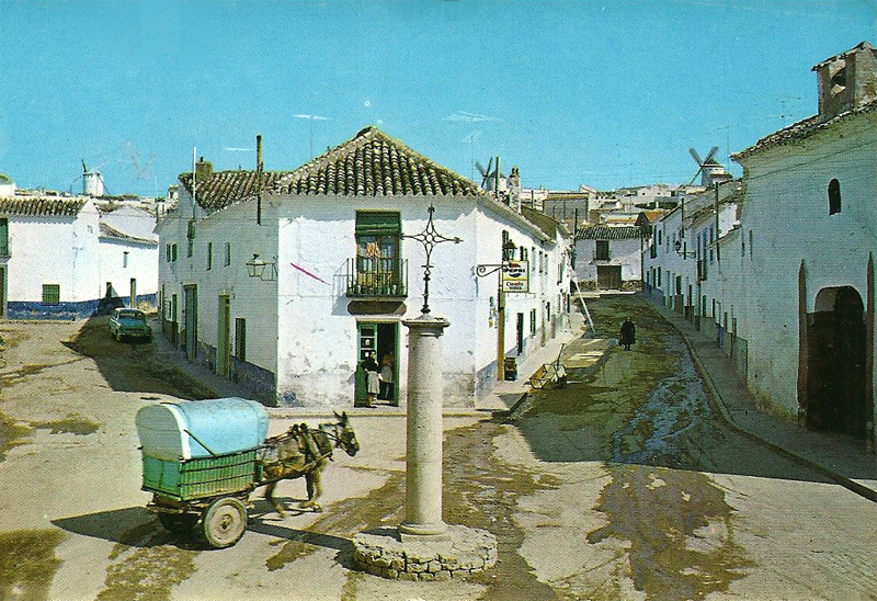 Tartana de panadero en la plaza de santa Ana