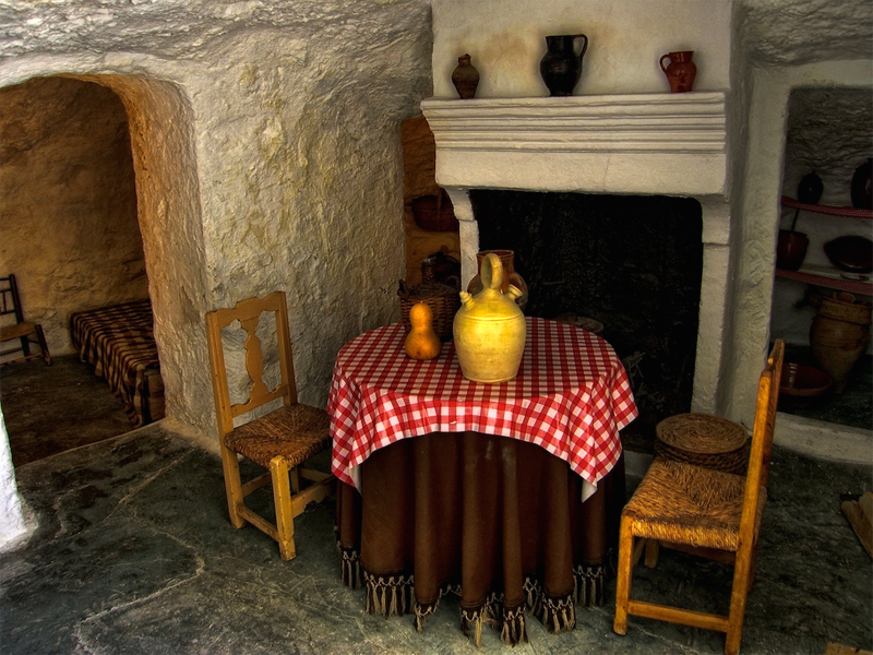 Interior de una cueva de Campo de Criptana