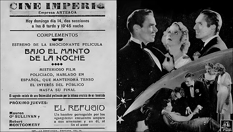 Propaganda antigua del Cine Imperio