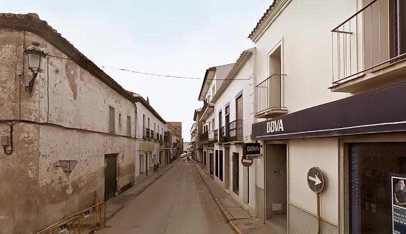 Primer tramo calle de Santa Ana