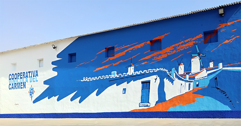 Mural en la Cooperativa del Carmen